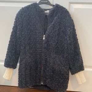 Isabel Marant Etoile Shearling Lined Sweater Coat